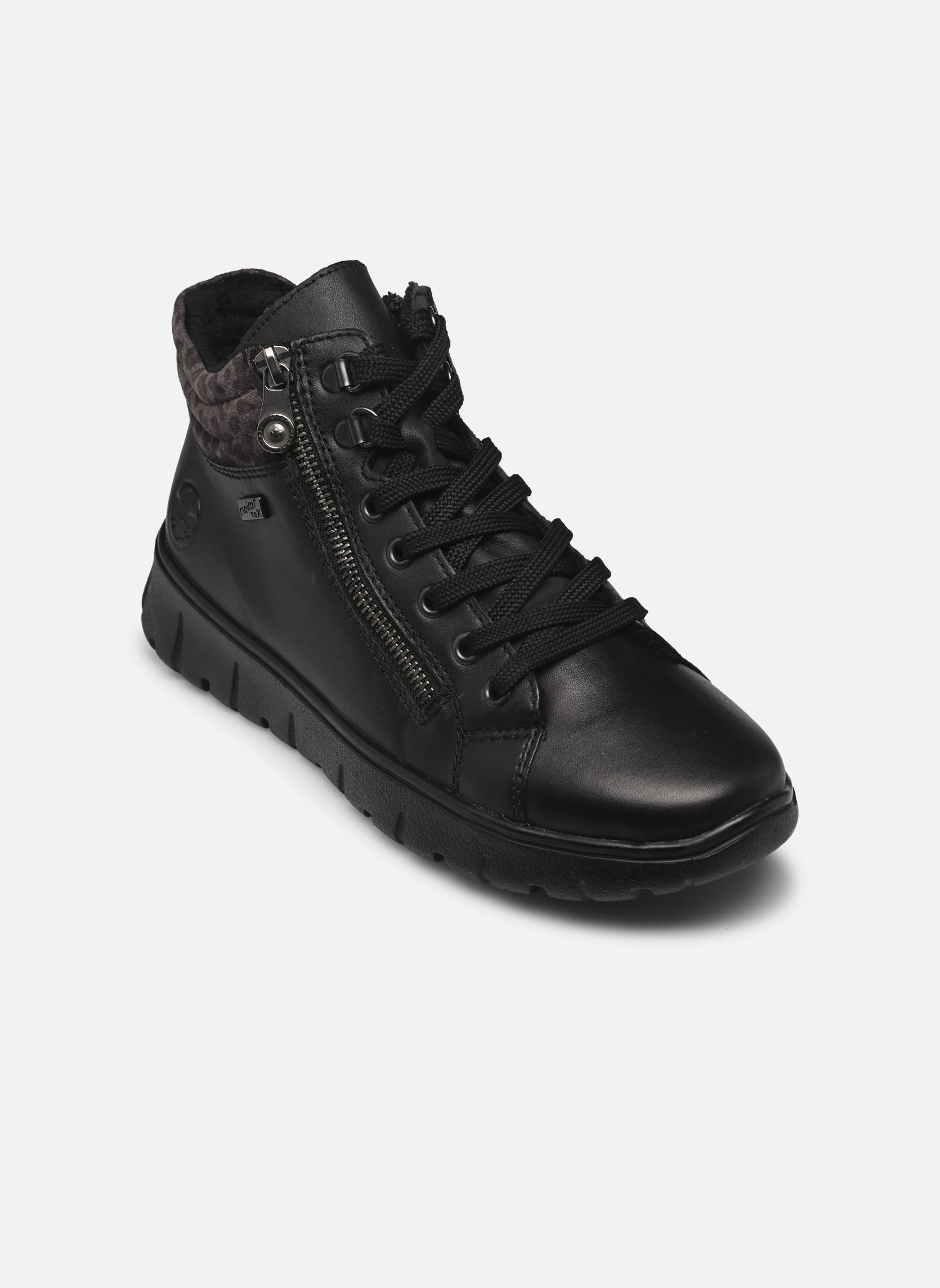 Baskets montantes N1305 femme noir Rieker Baskets montantes N1305 femme noir SCHWARZ/LEO-GREY/SCHWARZ NEW