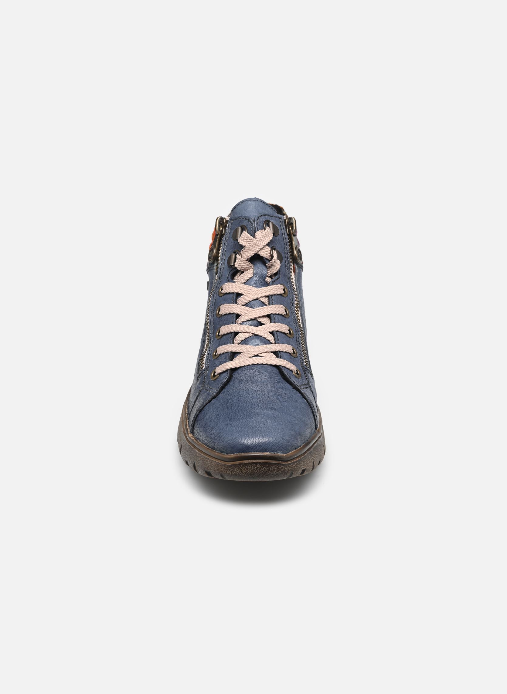 Sneakers alte N1305 donna blu Rieker Sneakers alte N1305 donna blu BALTIK/ORANGE-MULTI