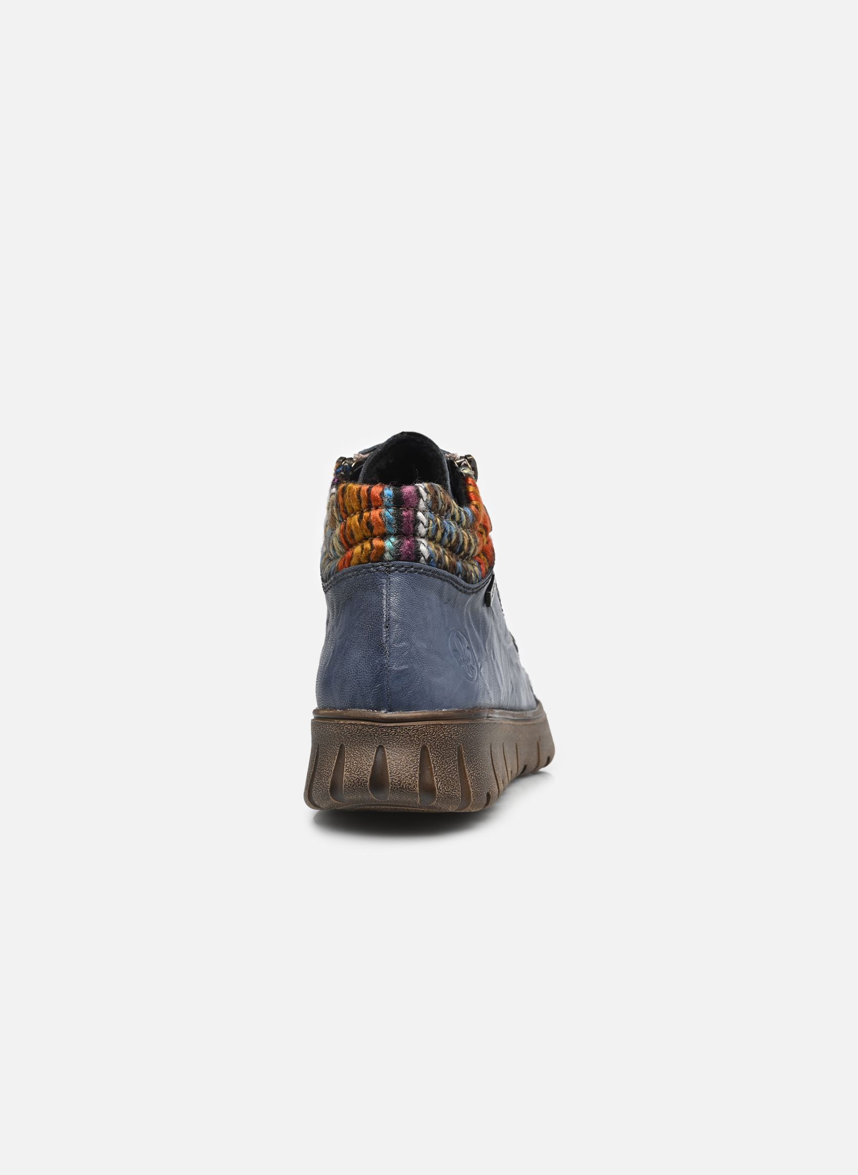 Sneakers alte N1305 donna blu Rieker Sneakers alte N1305 donna blu BALTIK/ORANGE-MULTI