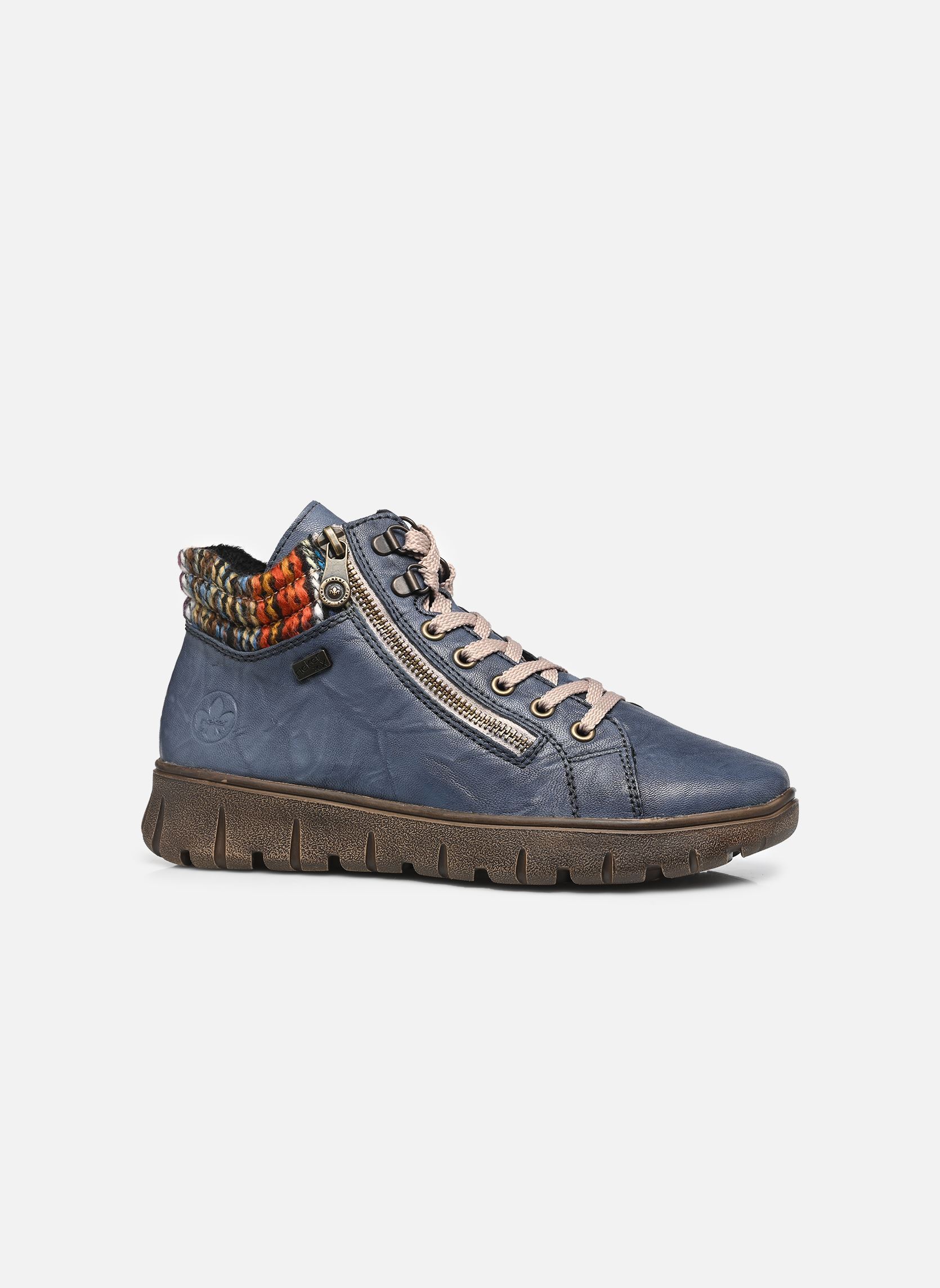 Sneakers alte N1305 donna blu Rieker Sneakers alte N1305 donna blu BALTIK/ORANGE-MULTI