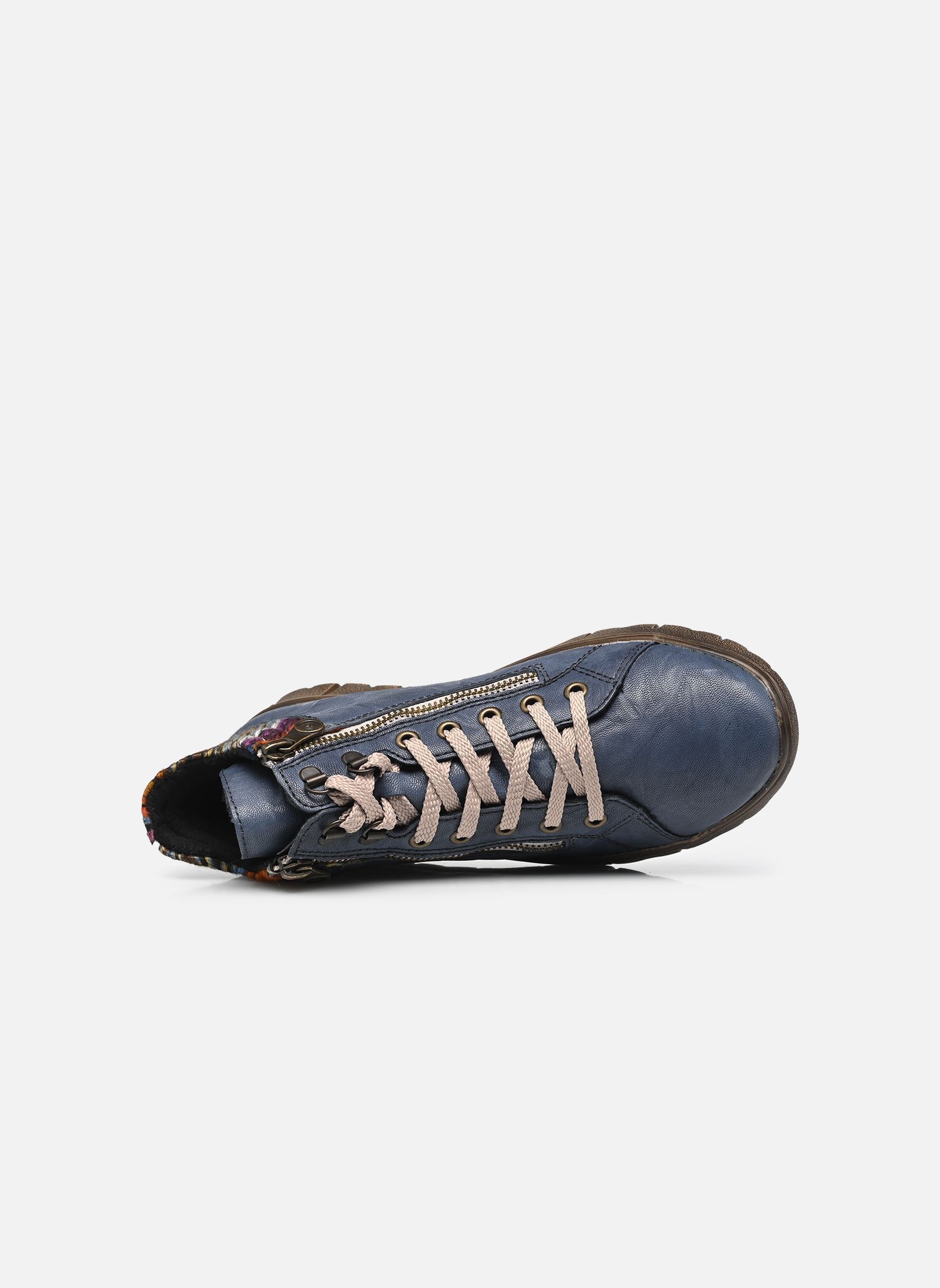 Sneakers alte N1305 donna blu Rieker Sneakers alte N1305 donna blu BALTIK/ORANGE-MULTI