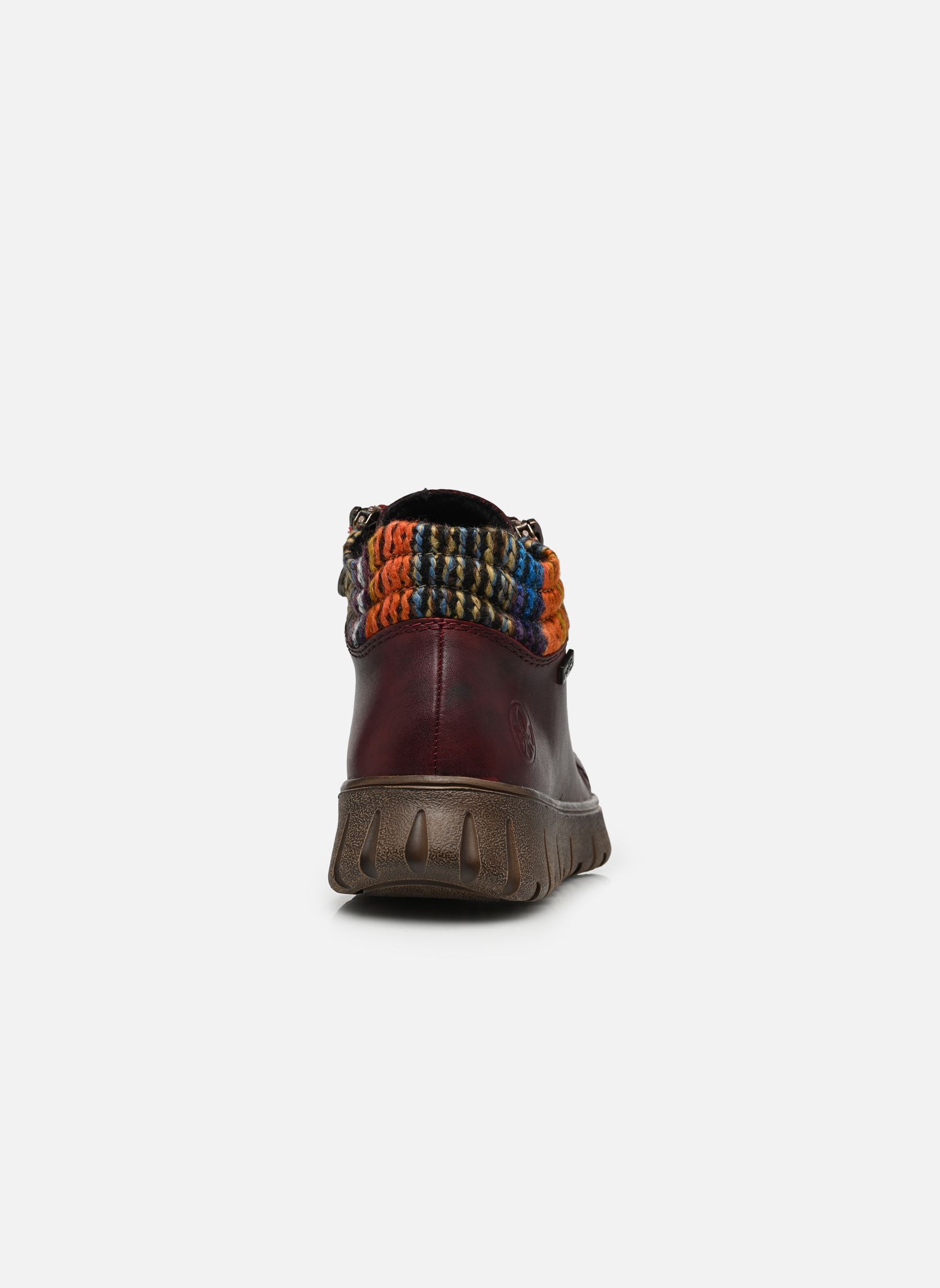 Baskets montantes N1305 femme bordeaux Rieker Baskets montantes N1305 femme bordeaux VINO/ORANGE-MULTI