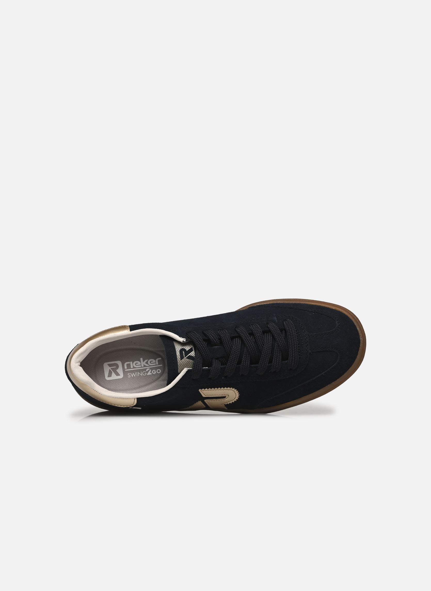 Sleehak sneakers W3700 dames blauw Rieker Sleehak sneakers W3700 dames blauw PAZIFIK/LIGHTGOLD