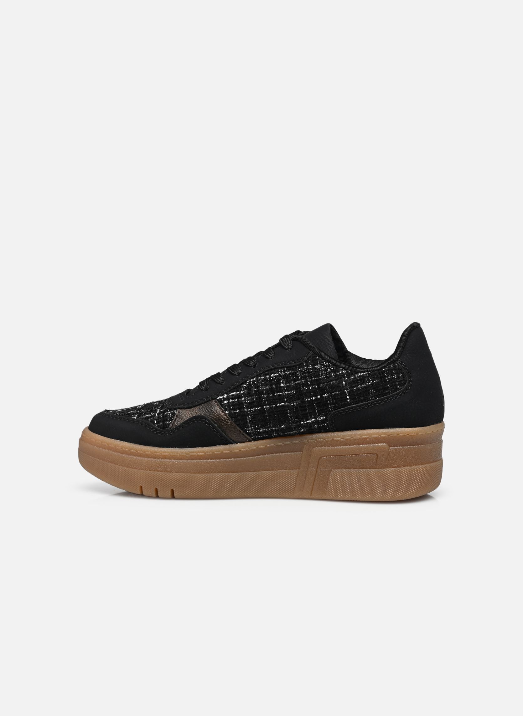 Zapatillas de cuña M7600 mujer negro Rieker Zapatillas de cuña M7600 mujer negro SCHWARZ/SCHWARZ-WEISS/ANTIK