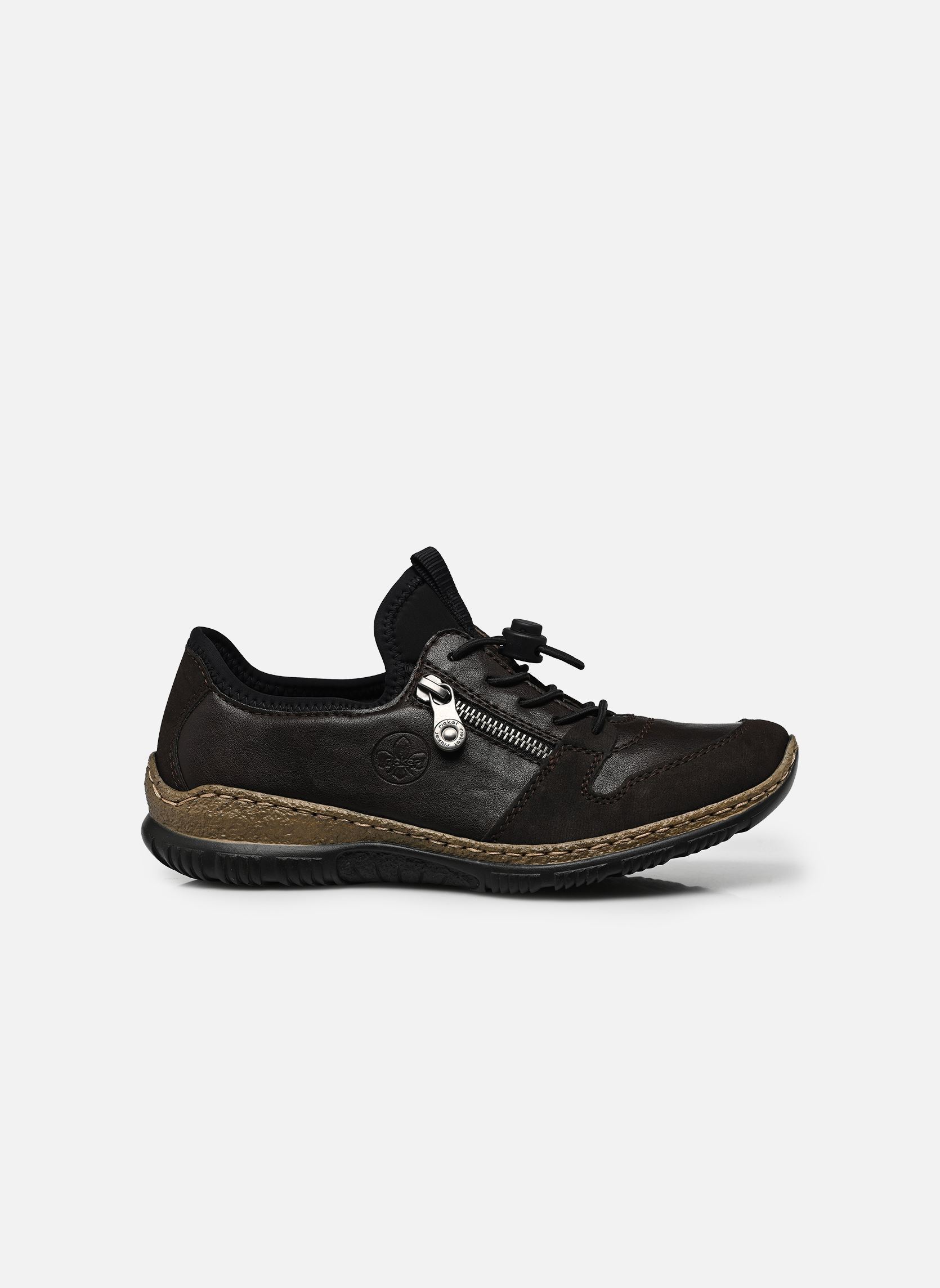 Lage sneakers N32G0 dames bruin Rieker Lage sneakers N32G0 dames bruin NOUGAT/NOUGAT/SCHWARZ