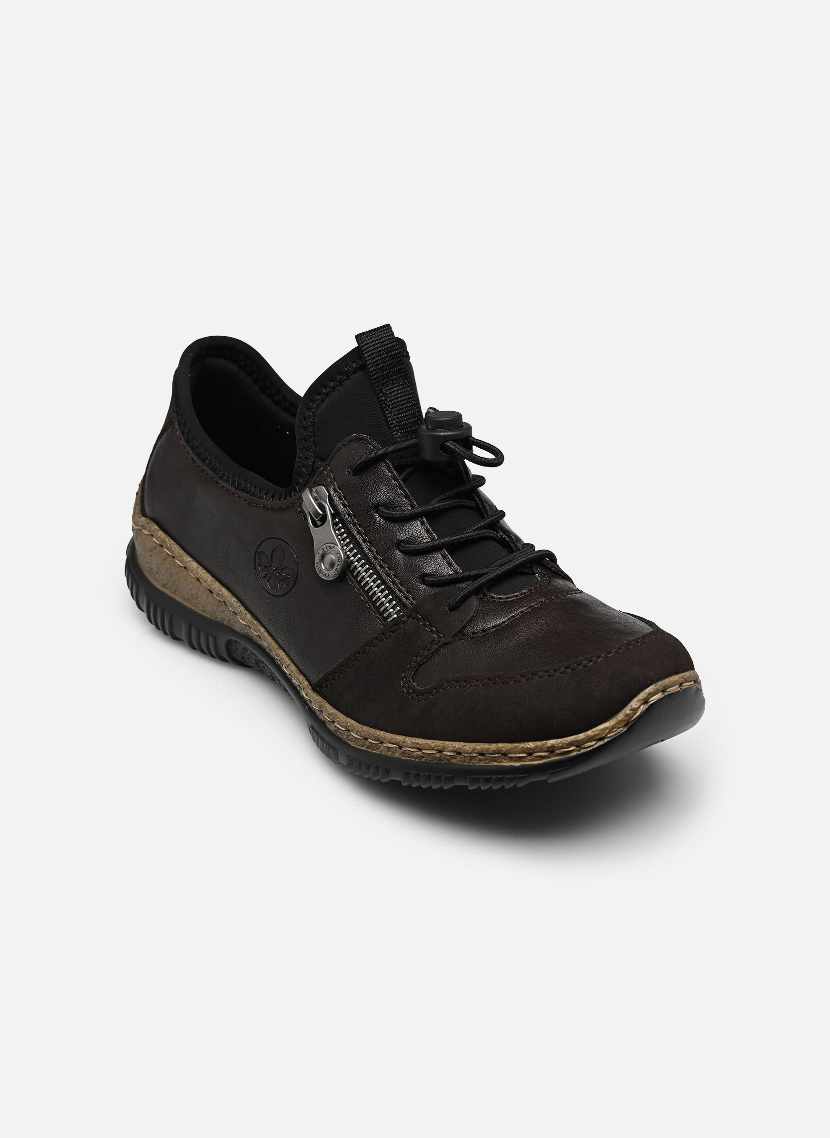 Lage sneakers N32G0 dames bruin Rieker Lage sneakers N32G0 dames bruin NOUGAT/NOUGAT/SCHWARZ
