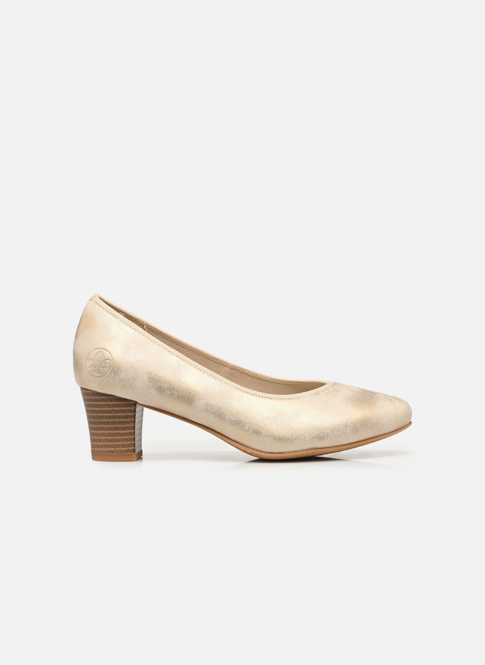 Pumps 44650 dames goud en brons Rieker Pumps 44650 dames goud en brons MUSCHEL