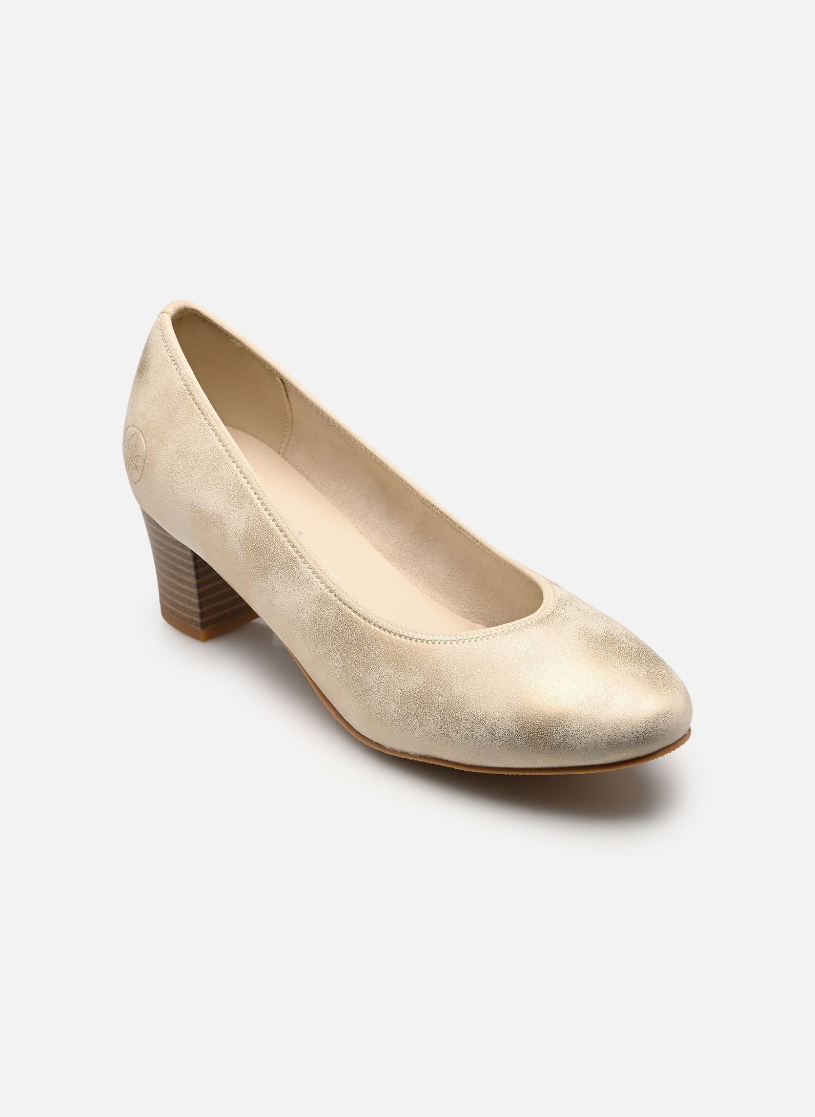 Pumps 44650 dames goud en brons Rieker Pumps 44650 dames goud en brons MUSCHEL