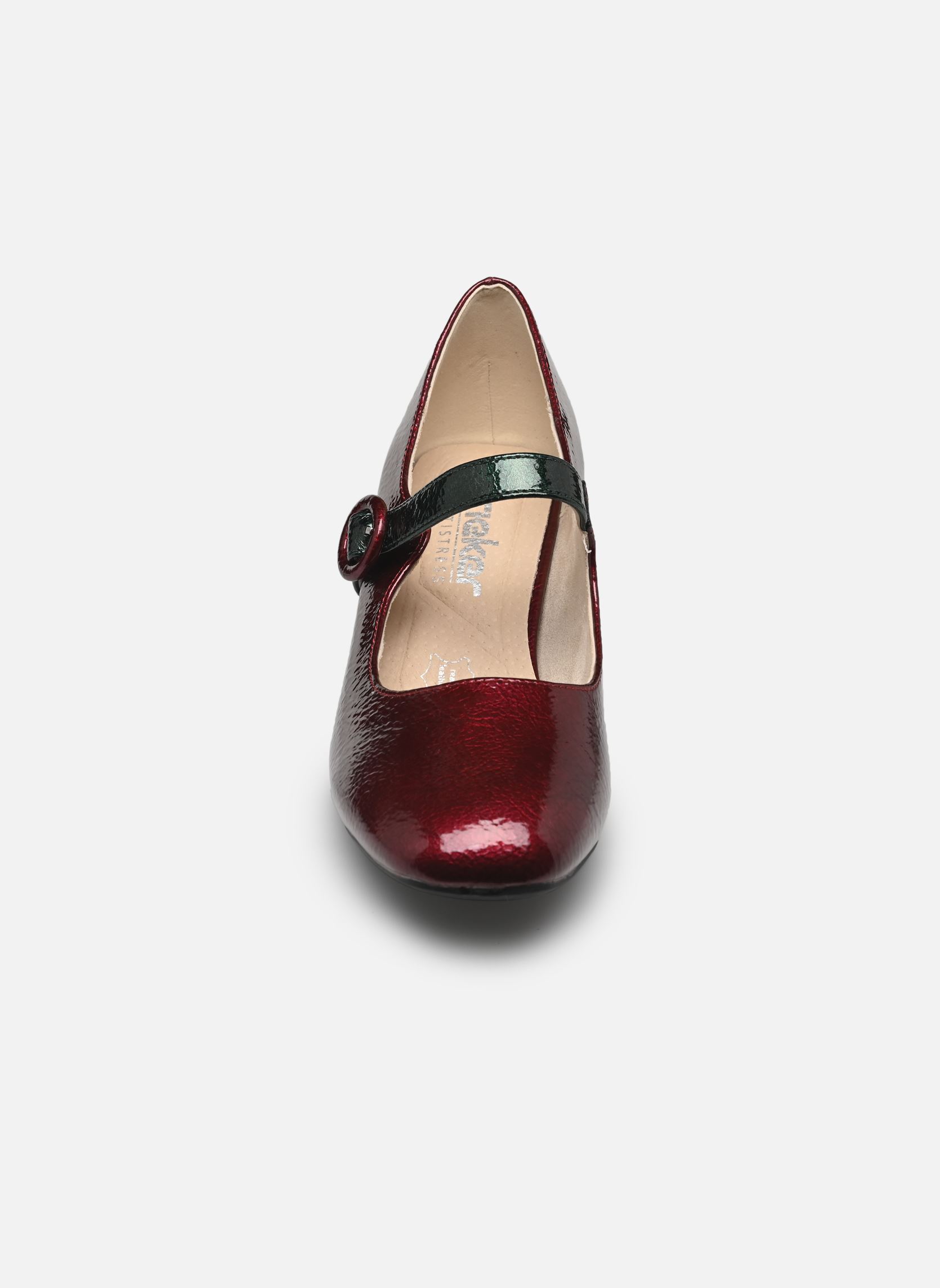 Slingback pumps 44752 dames rood Rieker Slingback pumps 44752 dames rood RED/DARKGREEN
