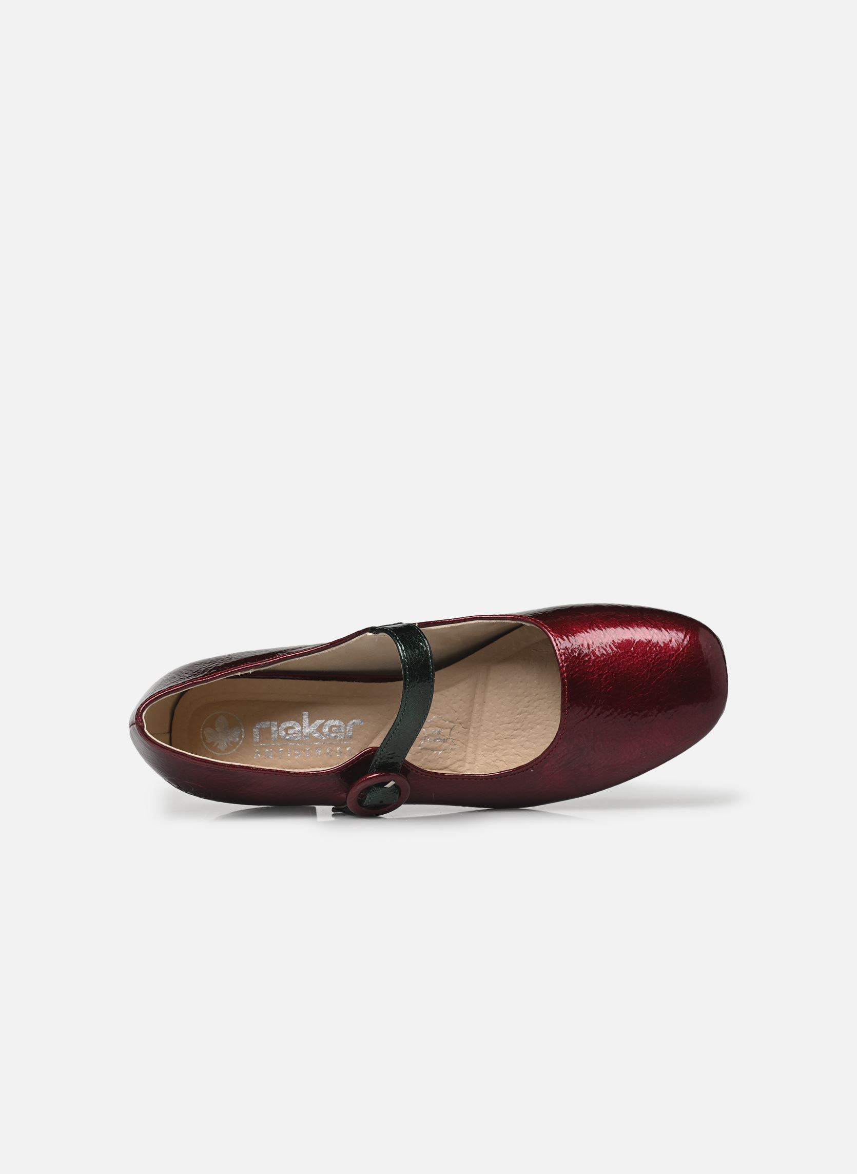 Slingback pumps 44752 dames rood Rieker Slingback pumps 44752 dames rood RED/DARKGREEN