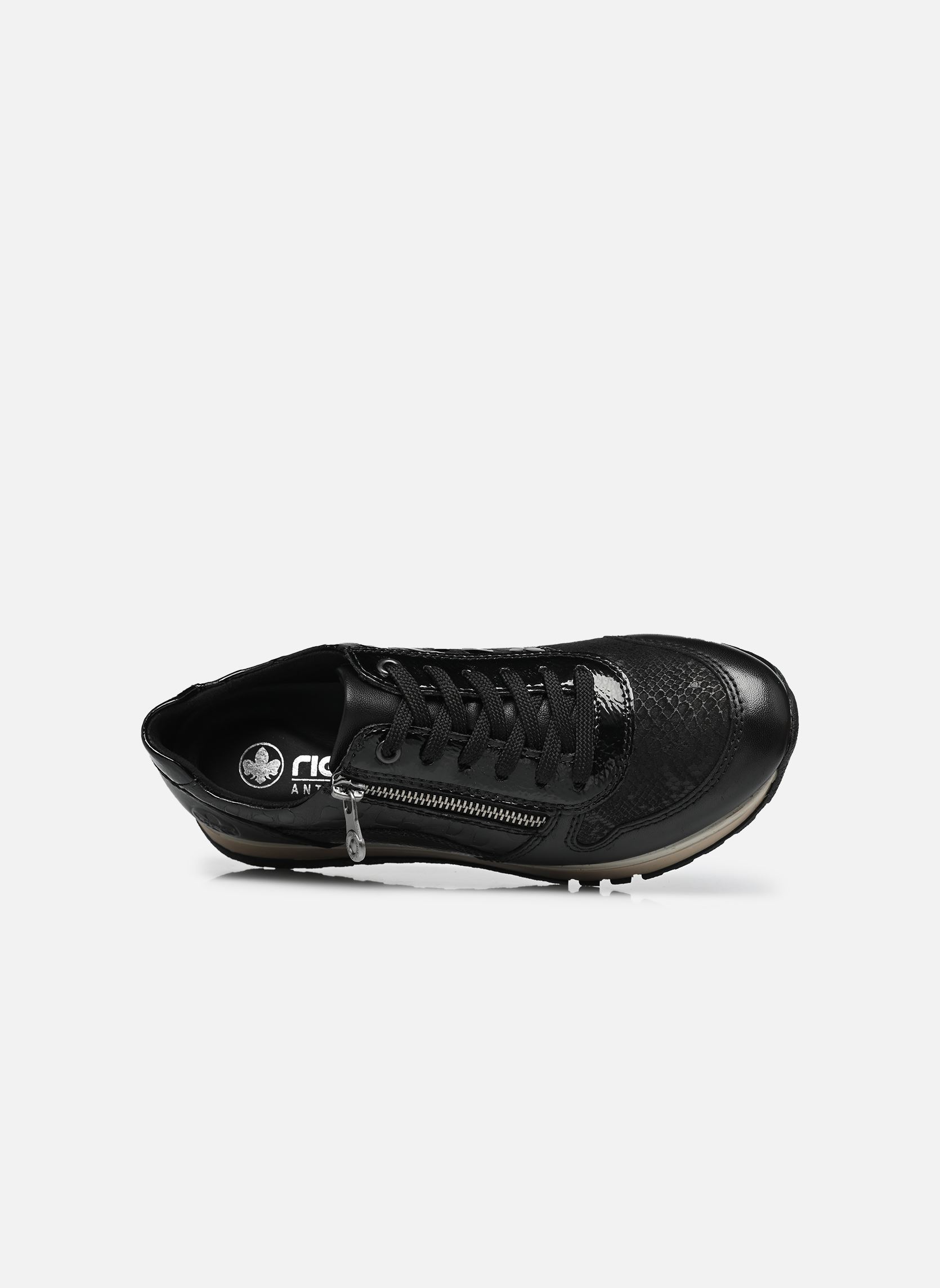 Baskets basses 49003 femme noir Rieker Baskets basses 49003 femme noir SCHWARZ/SCHWARZ-REPTIL/BLACK/S