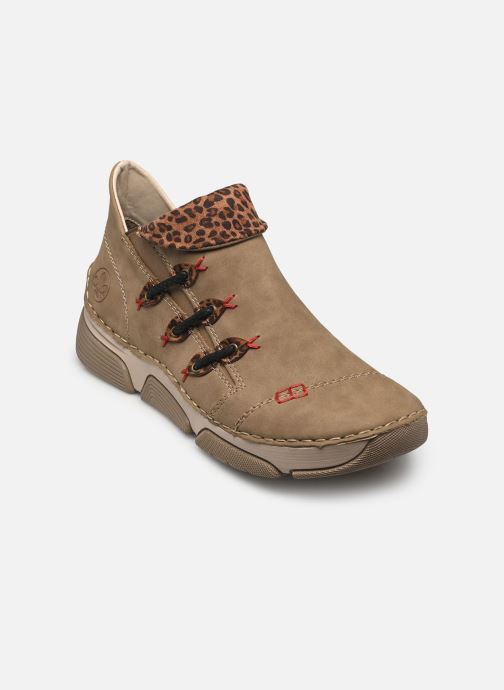 Rieker Hoge sneakers 45983 dames beige
