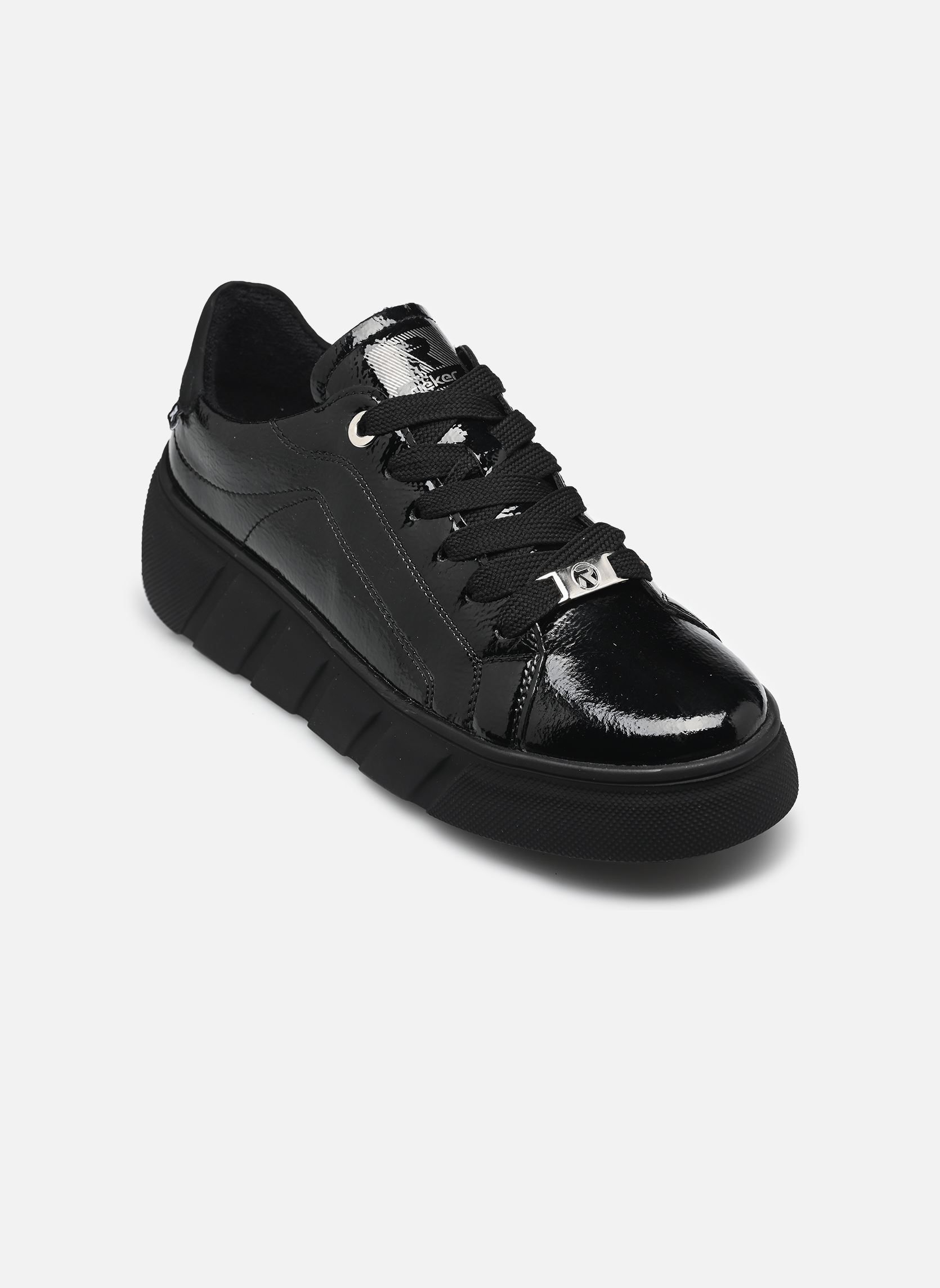 Sleehak sneakers W2601 dames zwart Rieker Sleehak sneakers W2601 dames zwart NERO/SCHWARZ