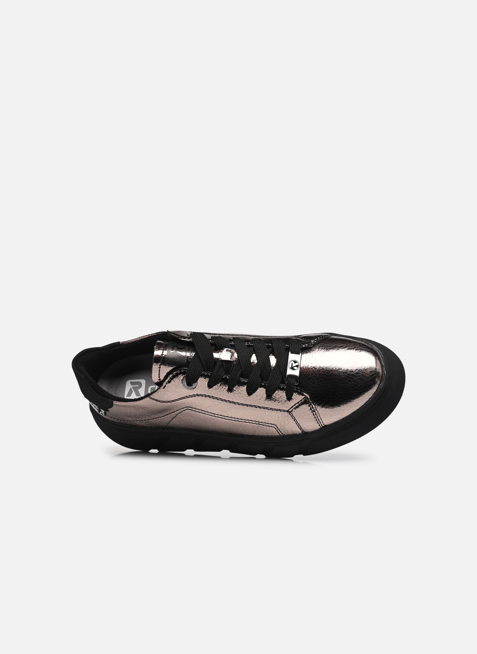 Sleehak sneakers W2601 dames zilver Rieker Sleehak sneakers W2601 dames zilver ANTIK/SCHWARZ