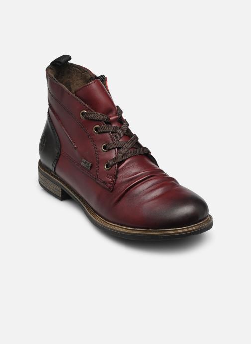 Rieker Bottines à lacets 74804 femme rouge