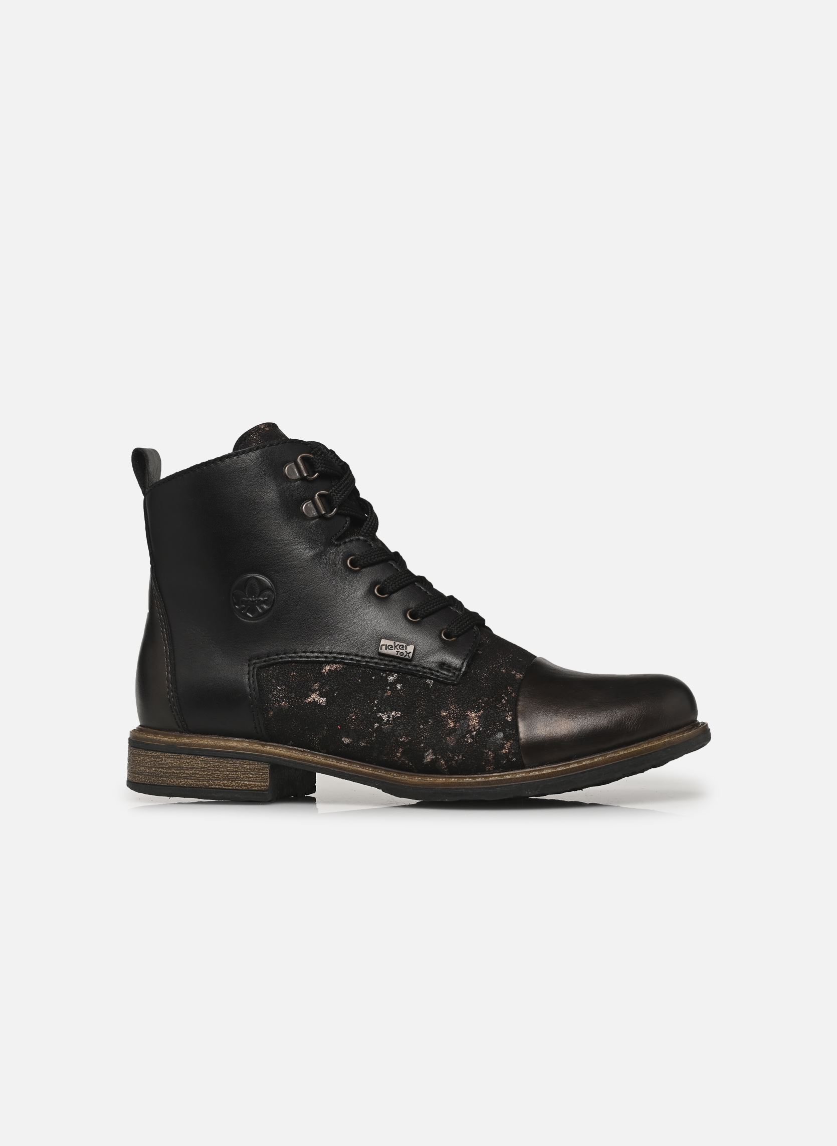 Bottines à lacets 74842 femme noir Rieker Bottines à lacets 74842 femme noir ANTIK/SCHWARZ/SCHWARZ