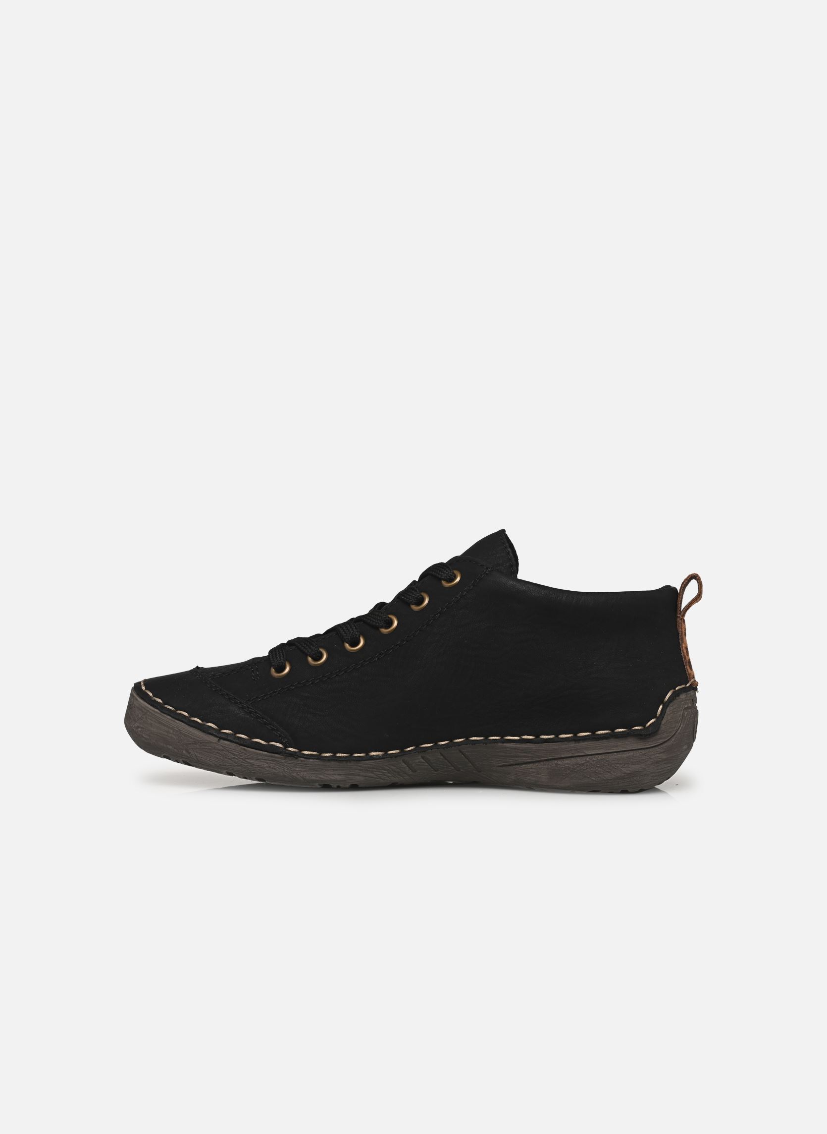 Knöchelhohe Sneaker 52514 damen schwarz Rieker Knöchelhohe Sneaker 52514 damen schwarz SCHWARZ/LEO-NUSS/WOOD