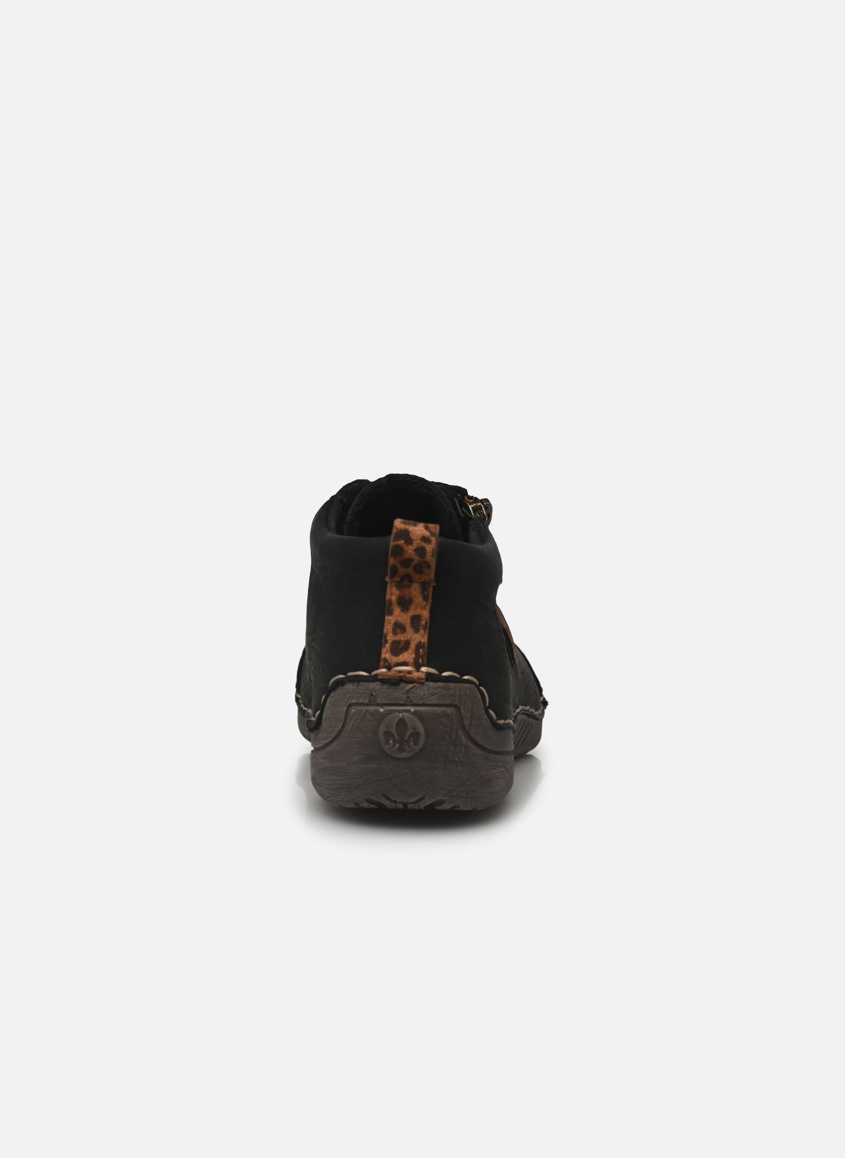Knöchelhohe Sneaker 52514 damen schwarz Rieker Knöchelhohe Sneaker 52514 damen schwarz SCHWARZ/LEO-NUSS/WOOD
