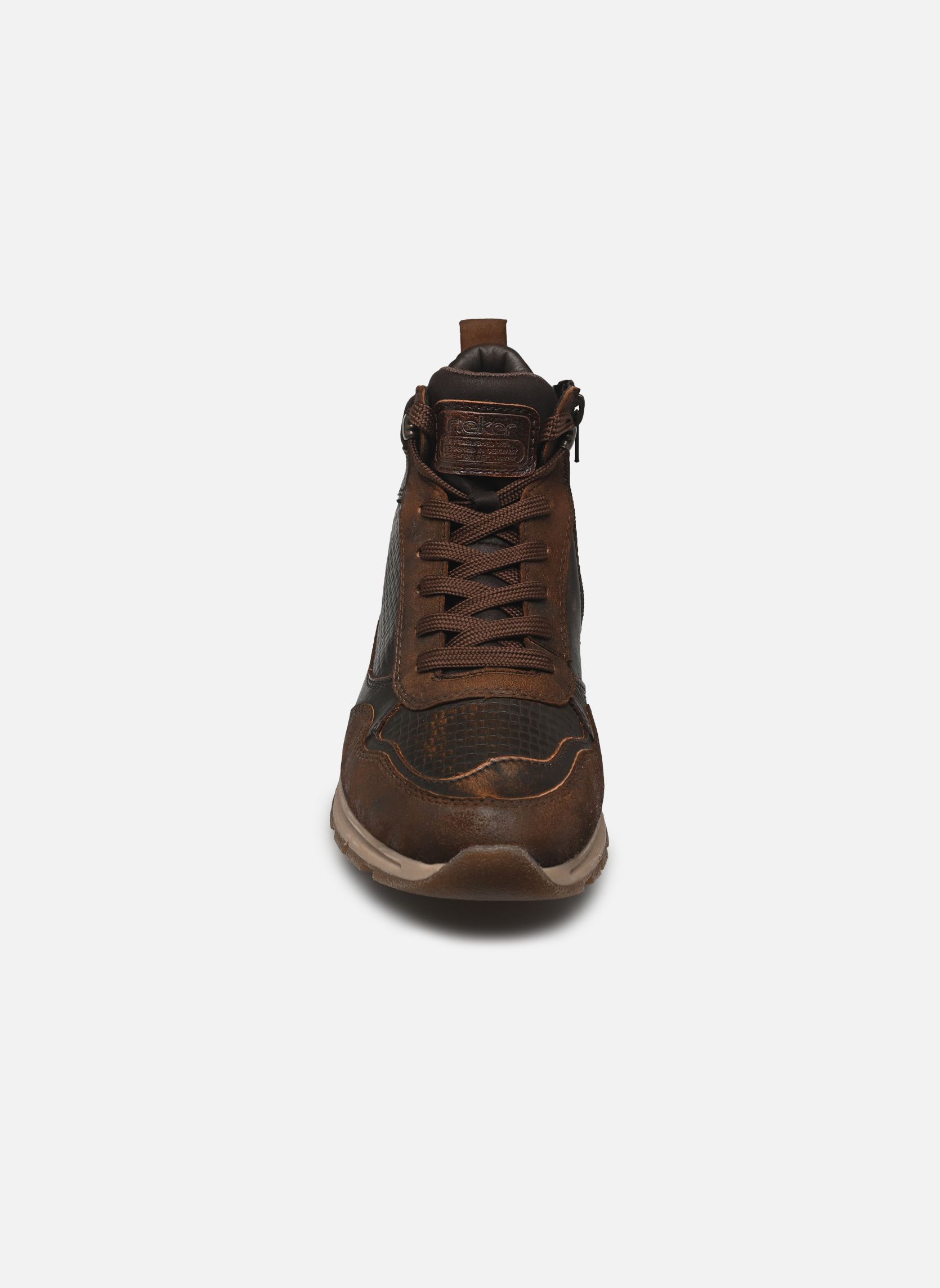 Sneakers alte B0508 uomo marrone Rieker Sneakers alte B0508 uomo marrone KASTANIE/KASTANIE/KASTANIE/BRA