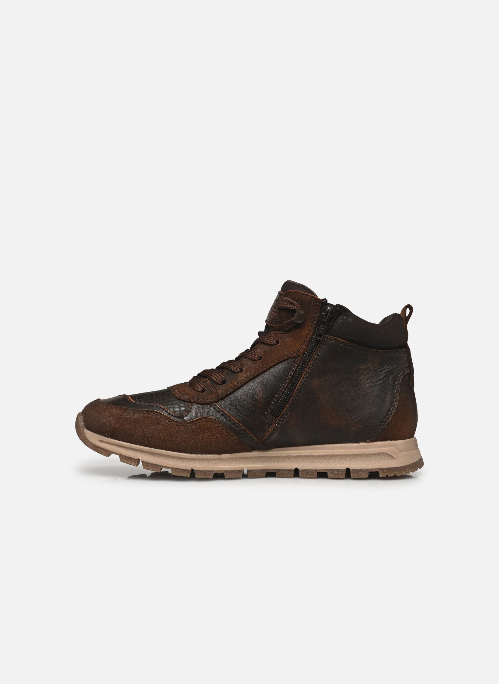 Sneakers alte B0508 uomo marrone Rieker Sneakers alte B0508 uomo marrone KASTANIE/KASTANIE/KASTANIE/BRA