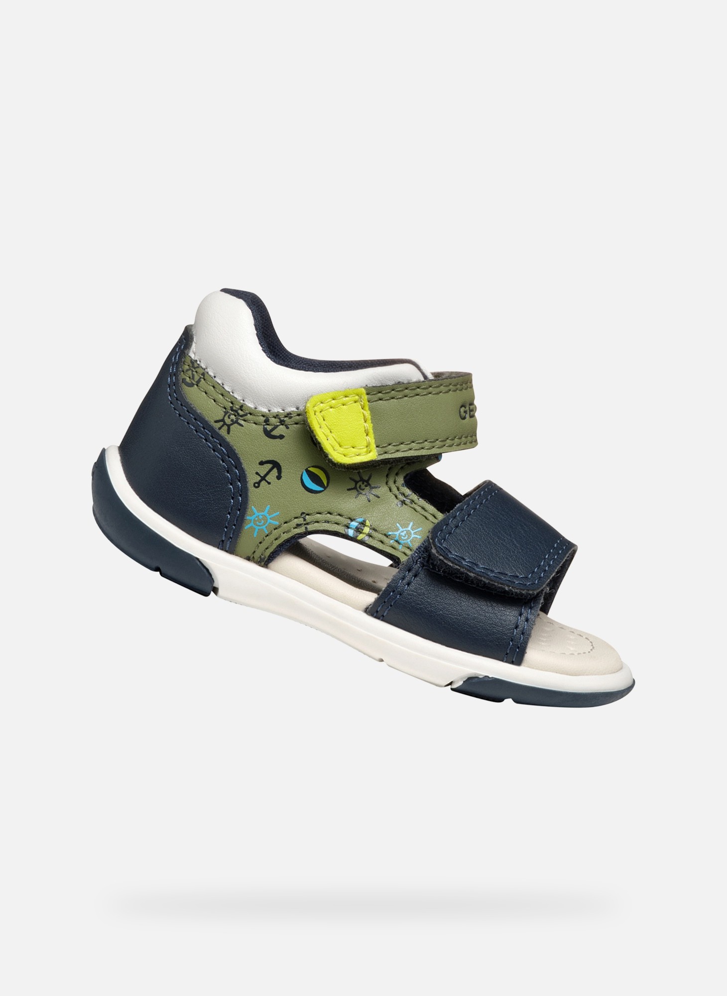 Sandales B SANDAL ZAPITO BOY garçon bleu Geox Sandales B SANDAL ZAPITO BOY garçon bleu Bleu marine