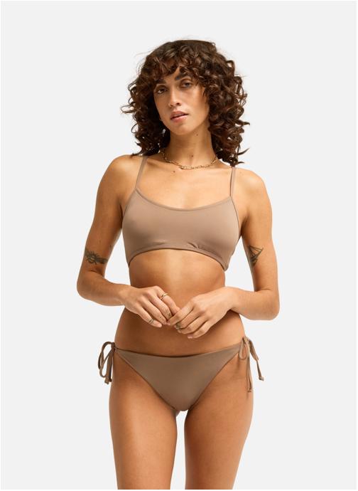 Billabong Hauts de maillot balconnet Sol Searcher Lace Up Trilet femme marron