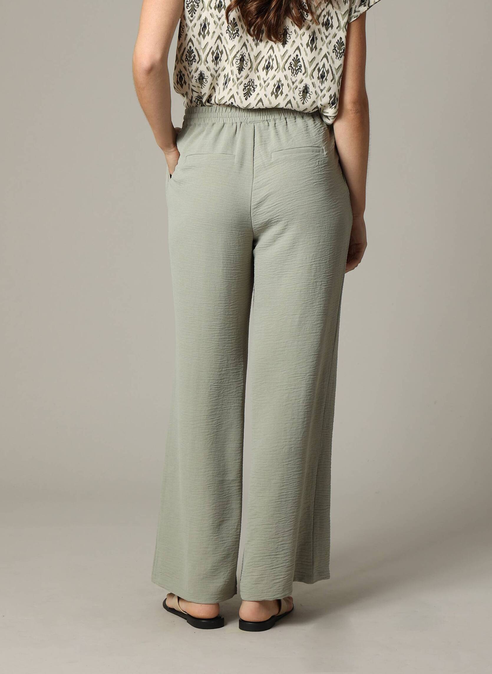 Pantalon Lin Femme Été Grande Taille - Fluide Léger Coton Lin Pour Yoga, Travail Et Décontracté, Style Palazzo Confortable