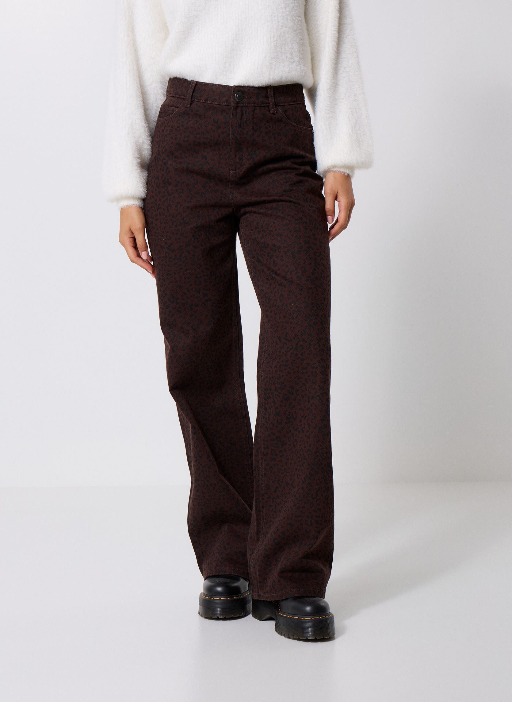 Weite Hosen PANTLEO damen braun MADE BY Weite Hosen PANTLEO damen braun IMP_LEOBICO_FRENCH ROAST