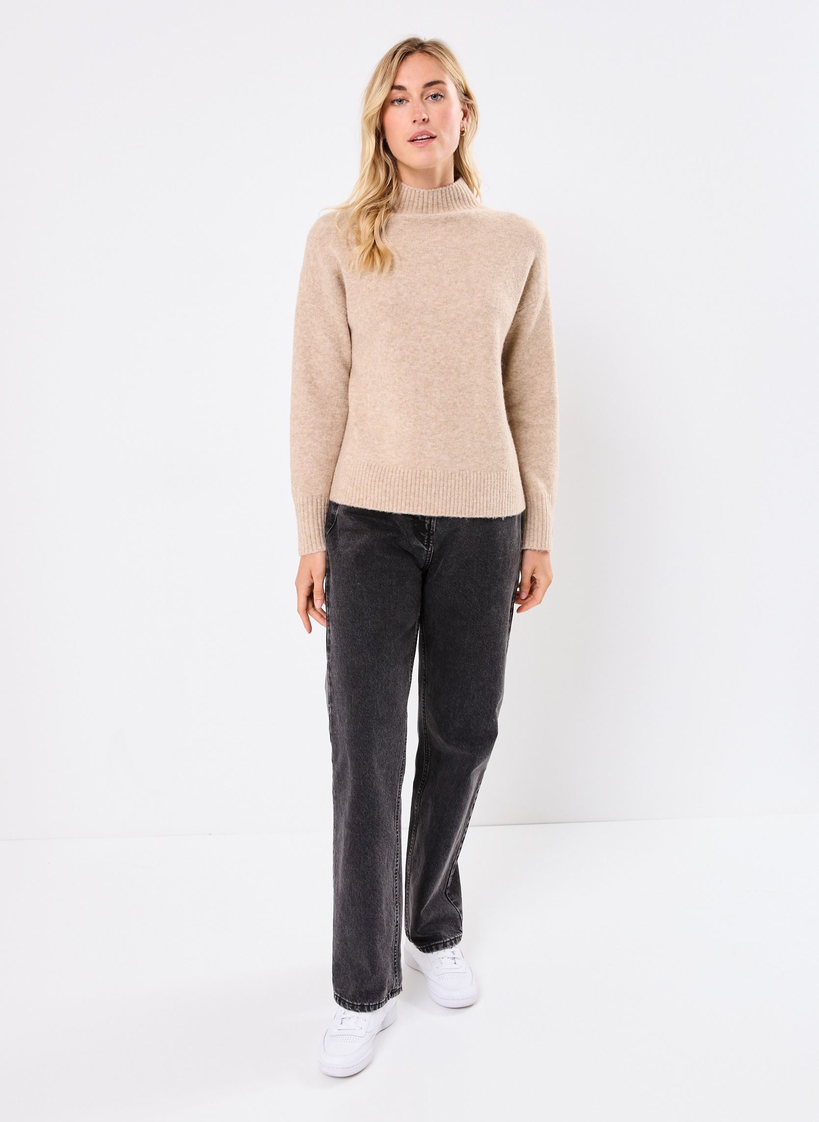 Maglioni MNEWROULIA donna beige MADE BY Maglioni MNEWROULIA donna beige Beige Chine