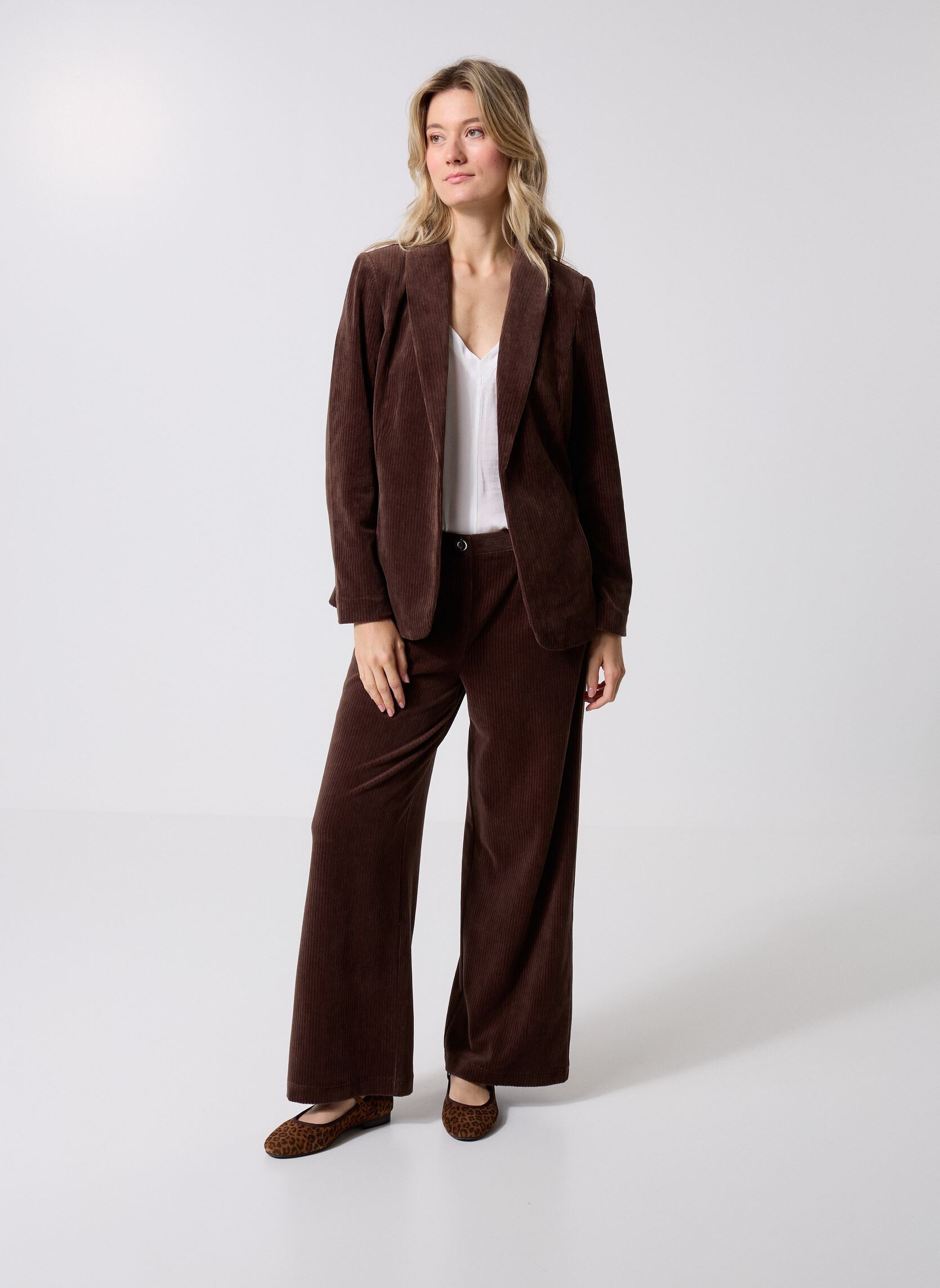 Kostuumvesten VELOUF dames bruin Georgia Rose Kostuumvesten VELOUF dames bruin SEAL BROWN