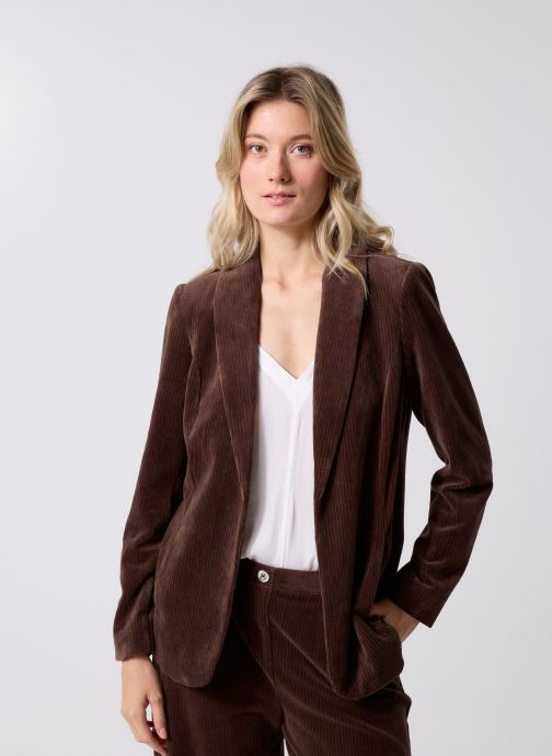 Georgia Rose Kostuumvesten VELOUF dames bruin