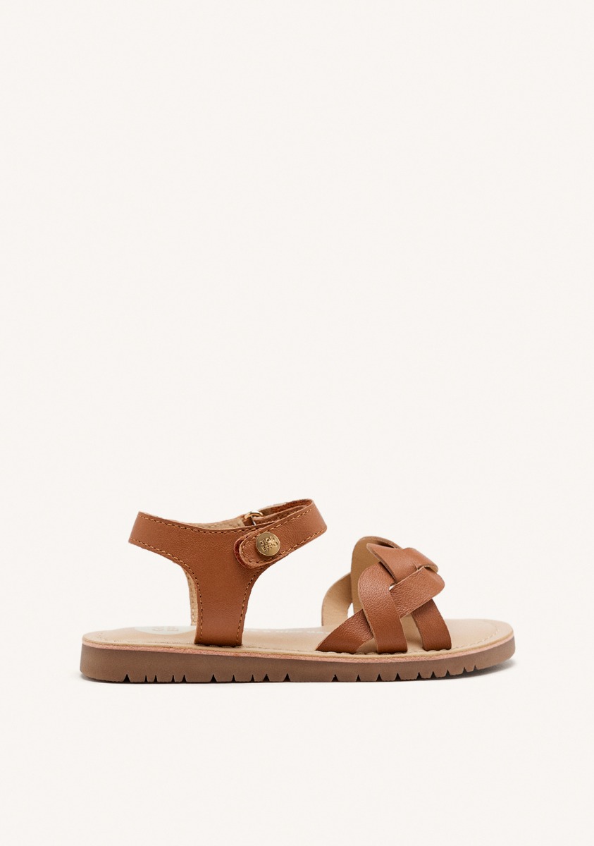 Sandales Sandals - Sandales Cuir Tressé Rowley - Cuero fille marron Gioseppo Sandales Sandals - Sandales Cuir Tressé Rowley - Cuero fille marron Marron