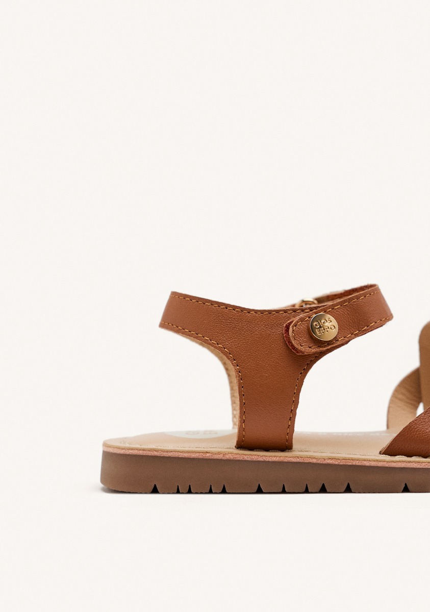 Sandales Sandals - Sandales Cuir Tressé Rowley - Cuero fille marron Gioseppo Sandales Sandals - Sandales Cuir Tressé Rowley - Cuero fille marron Marron