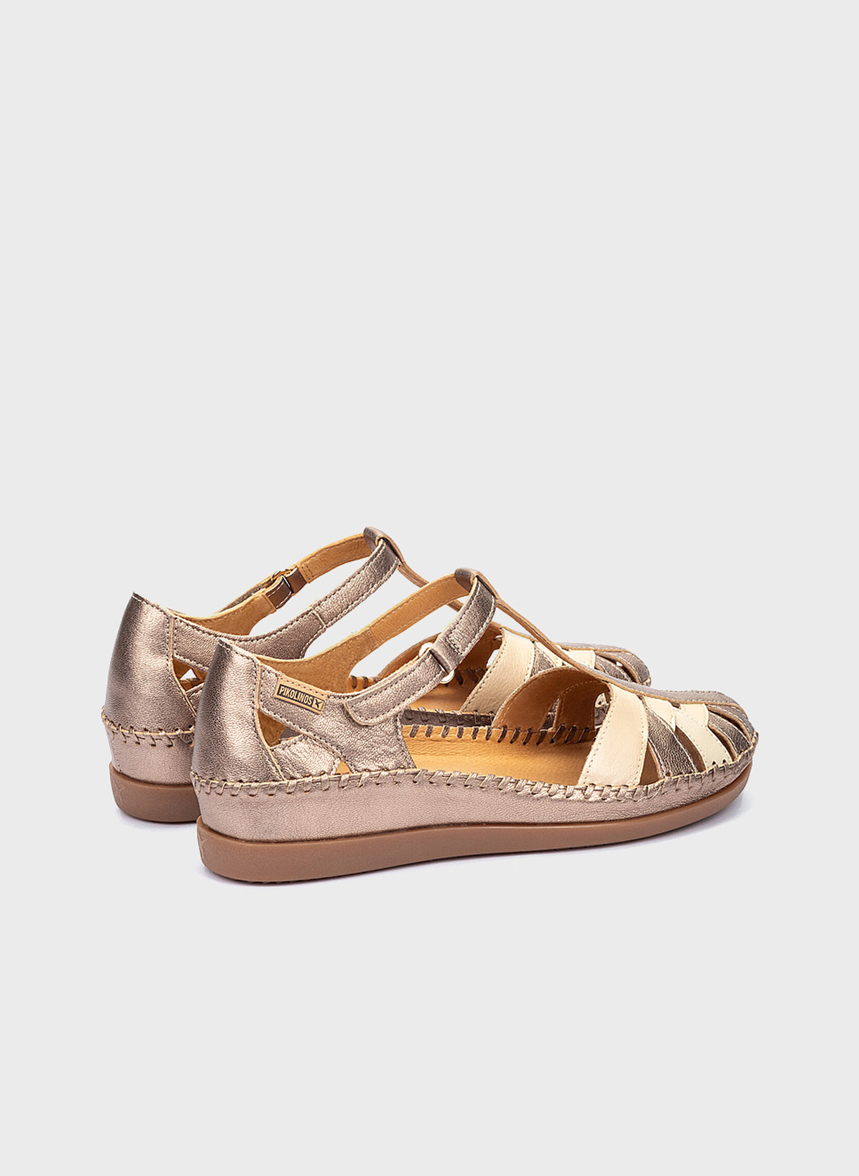 Sandales CADAQUES femme or et bronze Pikolinos Sandales CADAQUES femme or et bronze Or