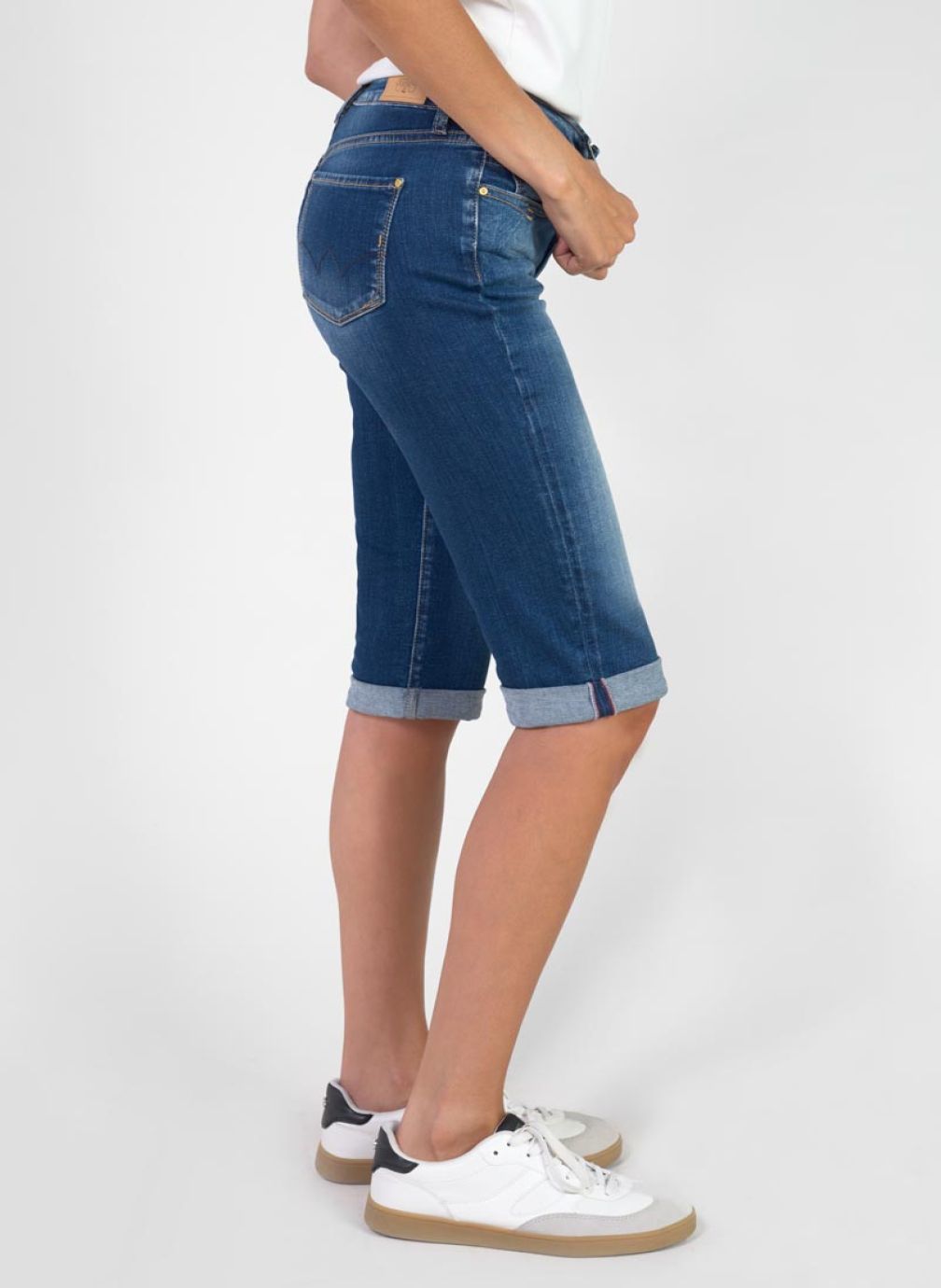Bermudas Corsaire pantacourt en jeans PHIL Blue femme bleu Le temps des cerises Bermudas Corsaire pantacourt en jeans PHIL Blue femme bleu Bleu