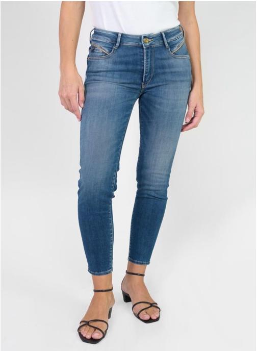 Le temps des cerises Jeans droit Jeans push-up slim taille haute PULP Blue femme bleu