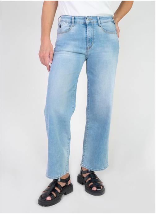 Le temps des cerises Jeans droit Jeans loose Blue femme bleu