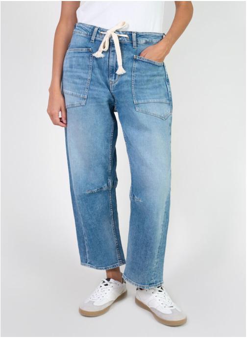 Le temps des cerises Jeans droit Jeans loose Blue femme bleu
