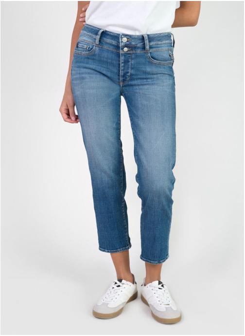 Le temps des cerises Jeans droit Jeans push-up droite taille haute PULP Blue femme bleu