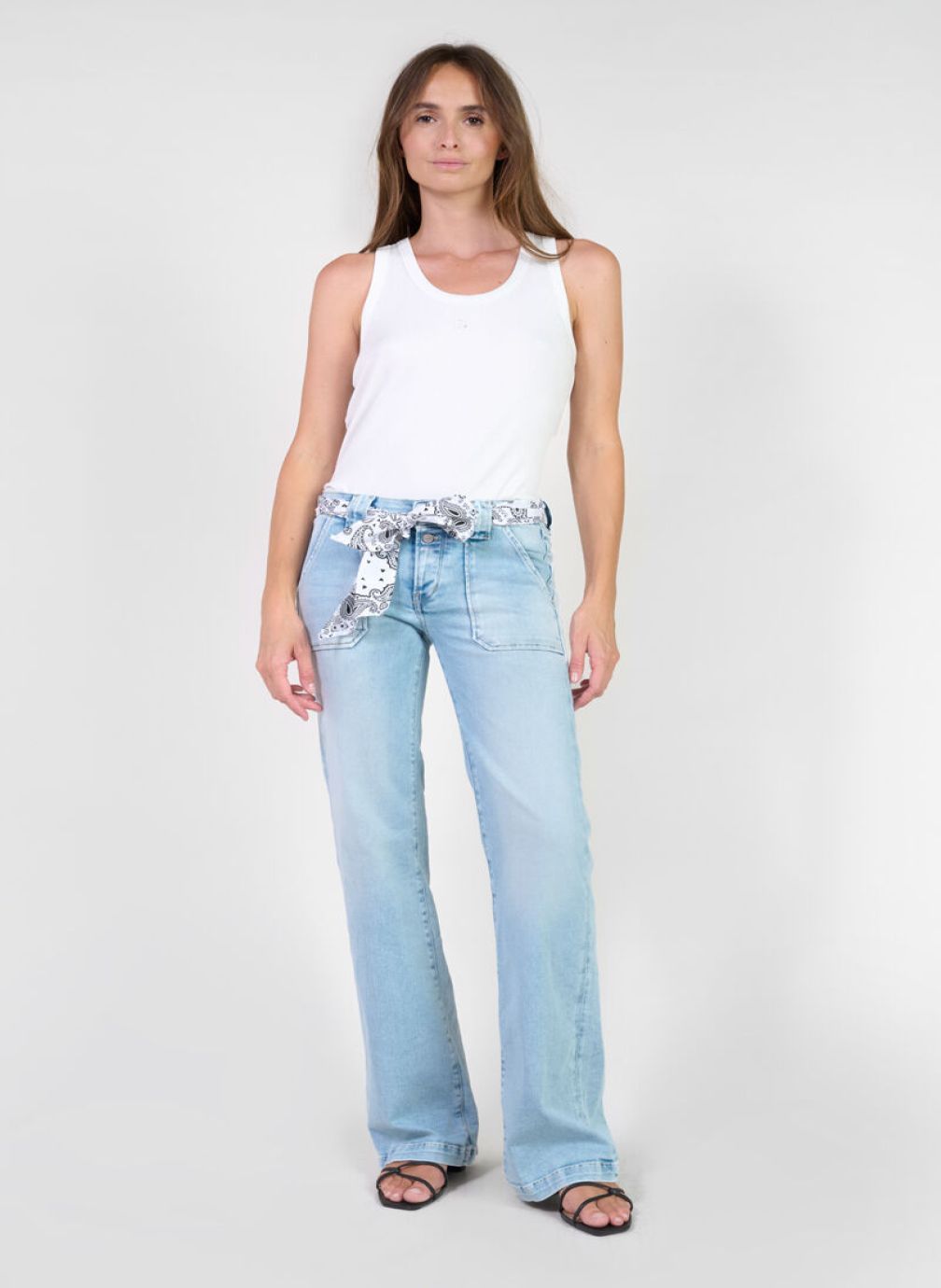 Jeans droit Jeans flare Blue femme bleu Le temps des cerises Jeans droit Jeans flare Blue femme bleu Bleu