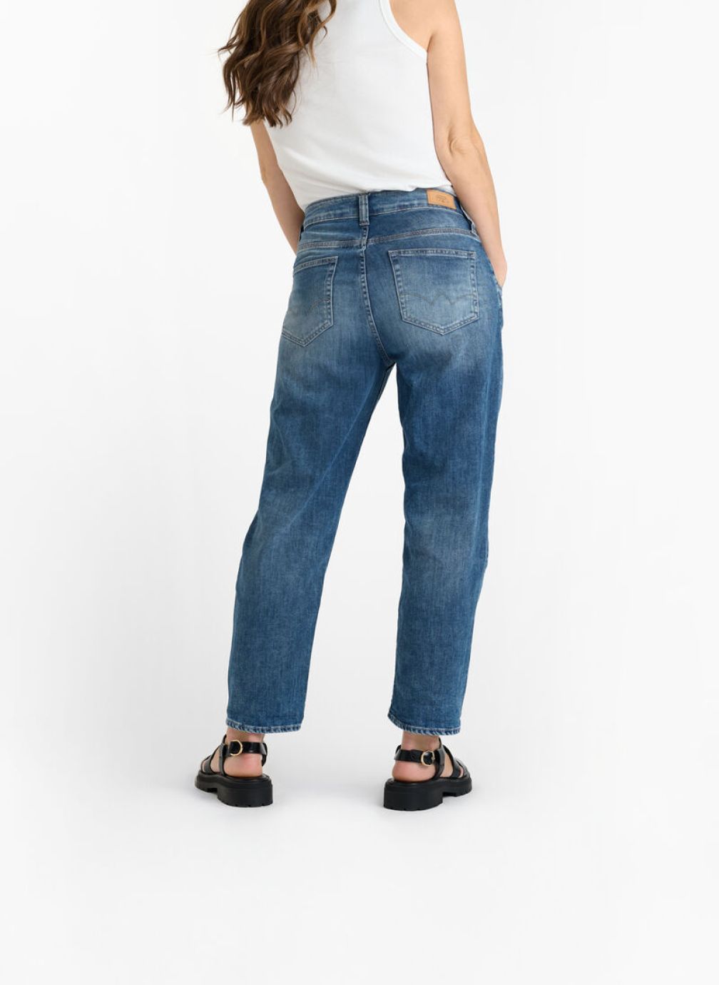 Jeans droit Jeans loose Blue femme bleu Le temps des cerises Jeans droit Jeans loose Blue femme bleu Bleu