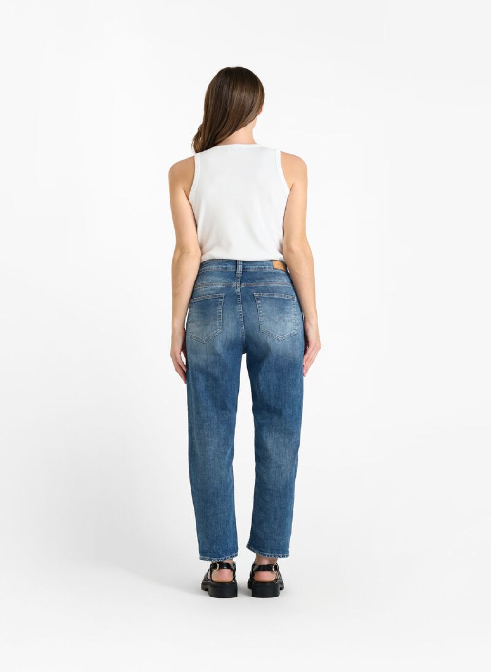 Jeans droit Jeans loose Blue femme bleu Le temps des cerises Jeans droit Jeans loose Blue femme bleu Bleu