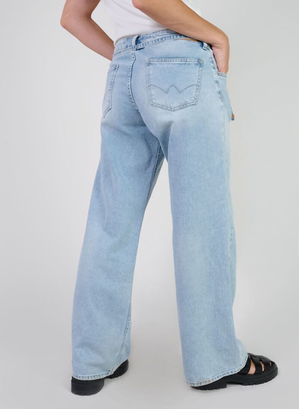 Jeans droit Jeans loose Blue femme bleu Le temps des cerises Jeans droit Jeans loose Blue femme bleu Bleu