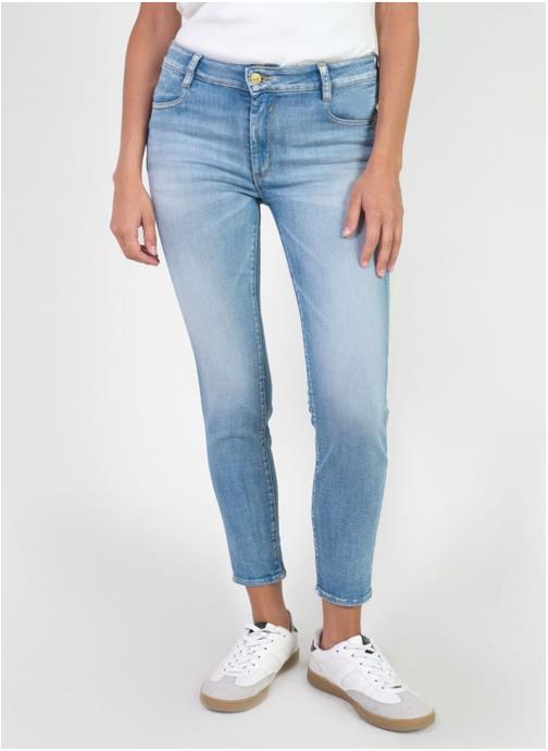 Le temps des cerises Jeans droit Jeans push-up slim taille haute PULP Blue femme bleu
