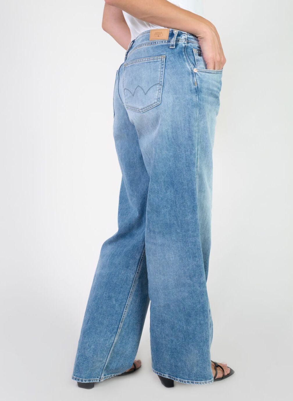 Jeans droit Jeans loose Blue femme bleu Le temps des cerises Jeans droit Jeans loose Blue femme bleu Bleu