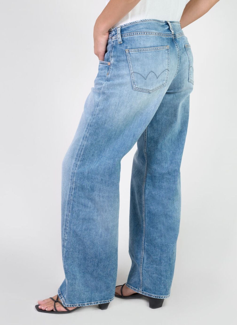 Jeans droit Jeans loose Blue femme bleu Le temps des cerises Jeans droit Jeans loose Blue femme bleu Bleu