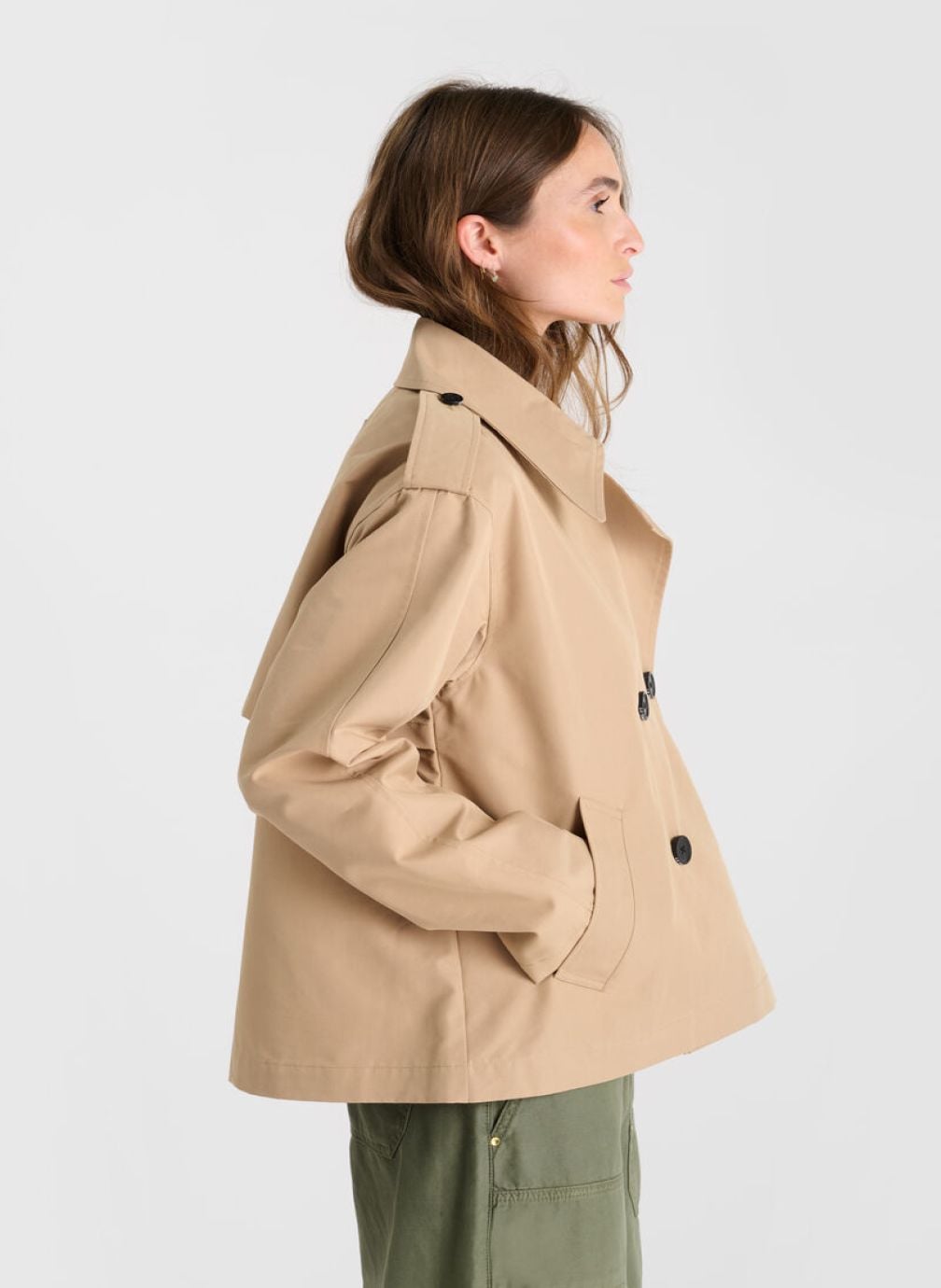 Veste DOCKERS Homme Beige – Taille L – Soft Shell – état Très Propre