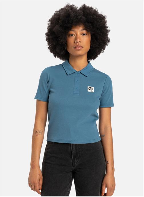 Quiksilver Tee-shirts Nightcall Polo femme bleu