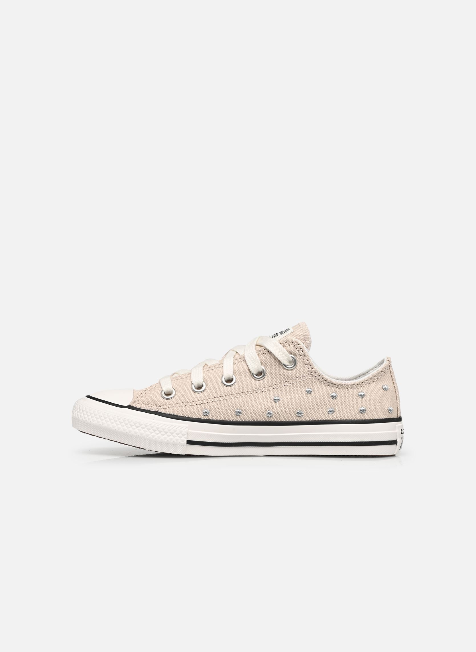 Lage sneakers Chuck Taylor All Star Ox C meisjes beige Converse Lage sneakers Chuck Taylor All Star Ox C meisjes beige CLASSIC ECRU/VINTAGE WHITE/BLA