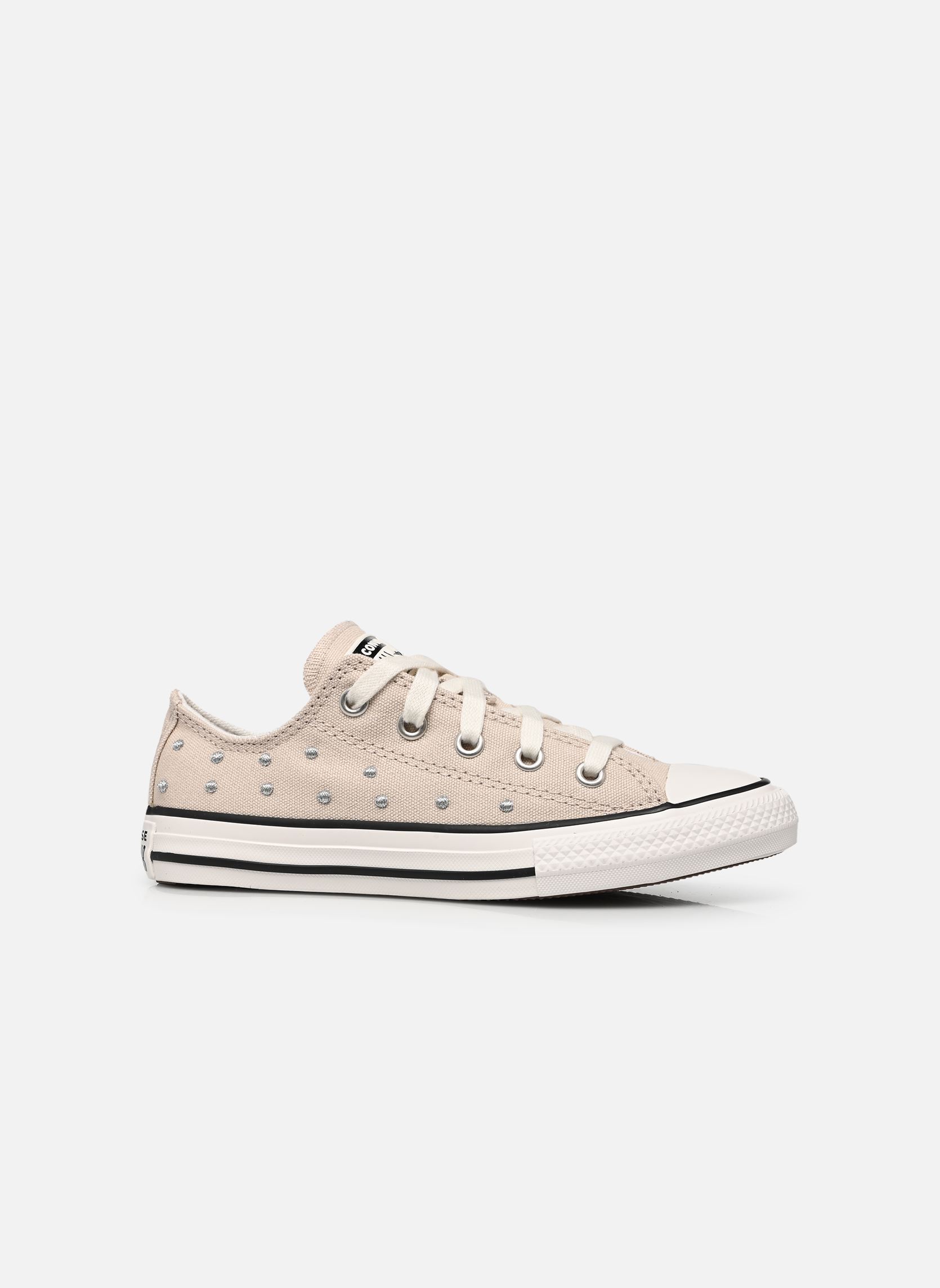 Lage sneakers Chuck Taylor All Star Ox C meisjes beige Converse Lage sneakers Chuck Taylor All Star Ox C meisjes beige CLASSIC ECRU/VINTAGE WHITE/BLA